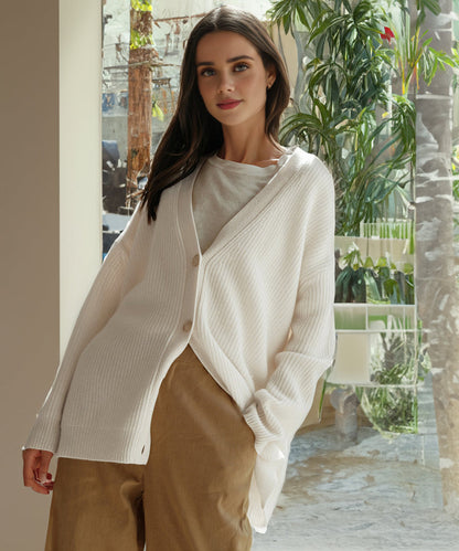 Cardigan D'hiver À Manches Longues Pour Femme | Coupe Oversize