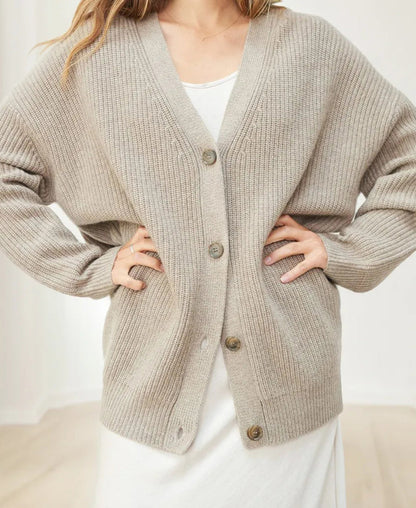 Cardigan D'hiver À Manches Longues Pour Femme | Coupe Oversize