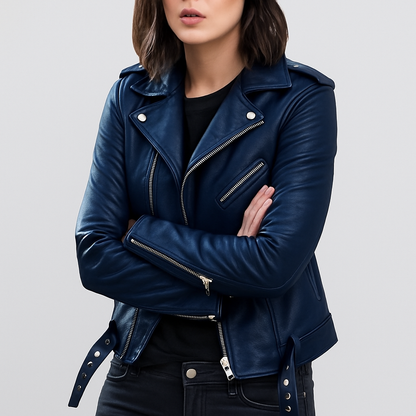 Veste En Cuir Pour Femme | Coupe Slim