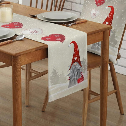 Chemin De Table De Noël | Flocons De Neige Et Gnomes