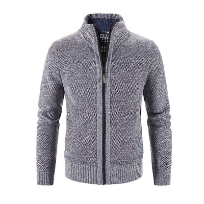 Cardigan Zippé À Col Montant Pour Homme | Hiver