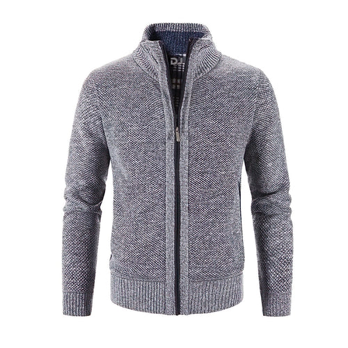 Cardigan Zippé À Col Montant Pour Homme | Hiver