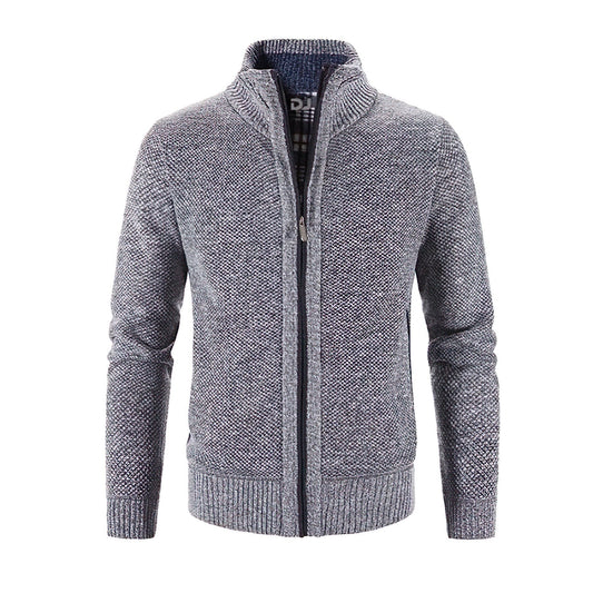 Cardigan Zippé À Col Montant Pour Homme | Hiver