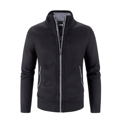 Cardigan Zippé À Col Montant Pour Homme | Hiver