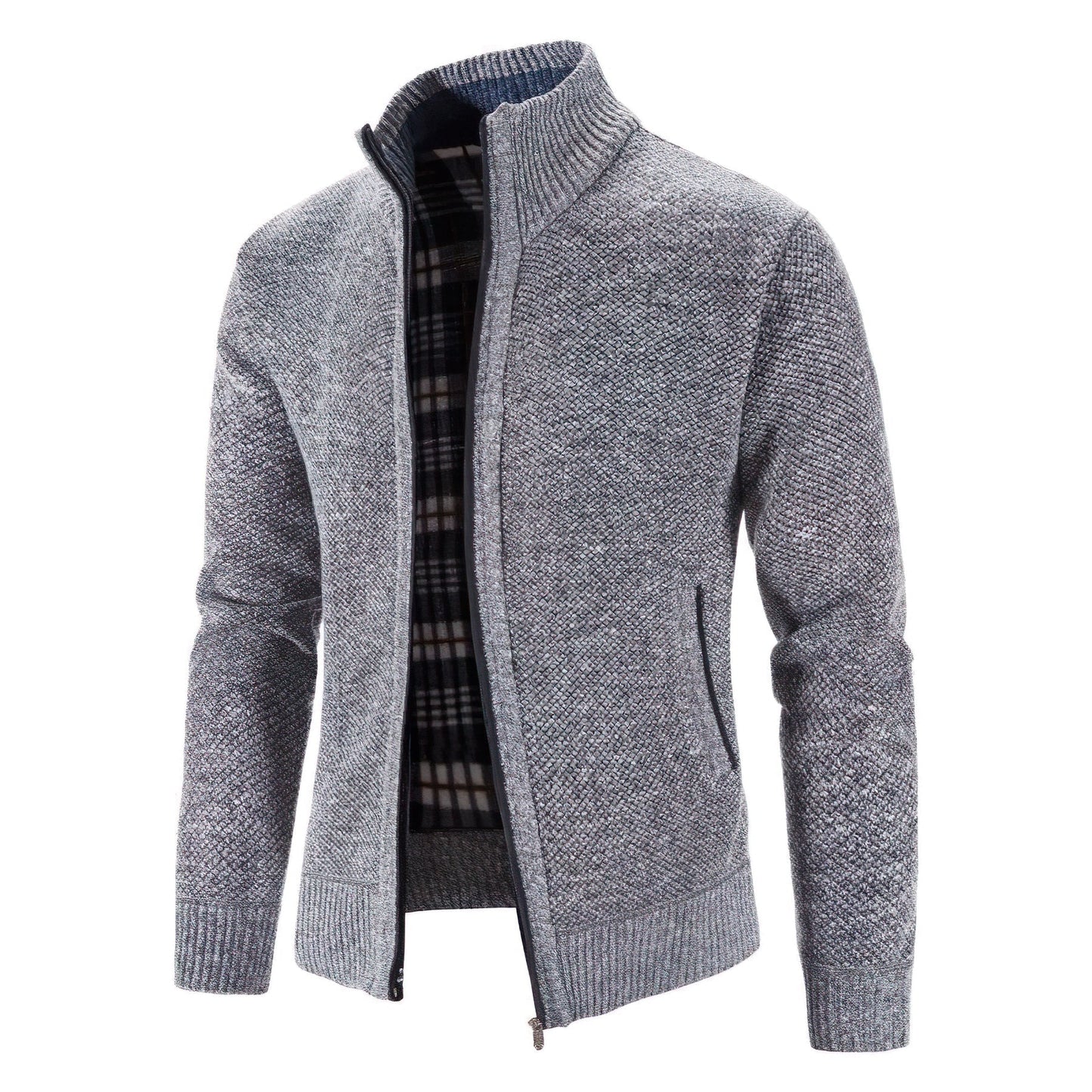 Cardigan Zippé À Col Montant Pour Homme | Hiver