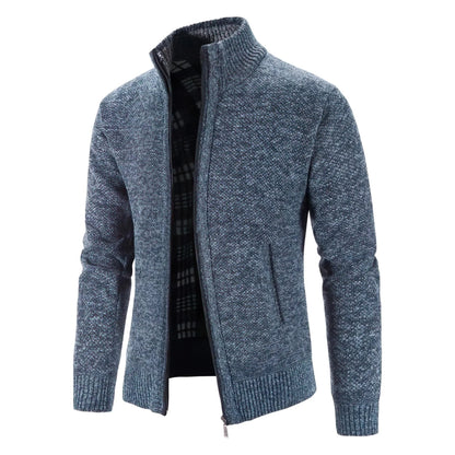 Cardigan Zippé À Col Montant Pour Homme | Hiver
