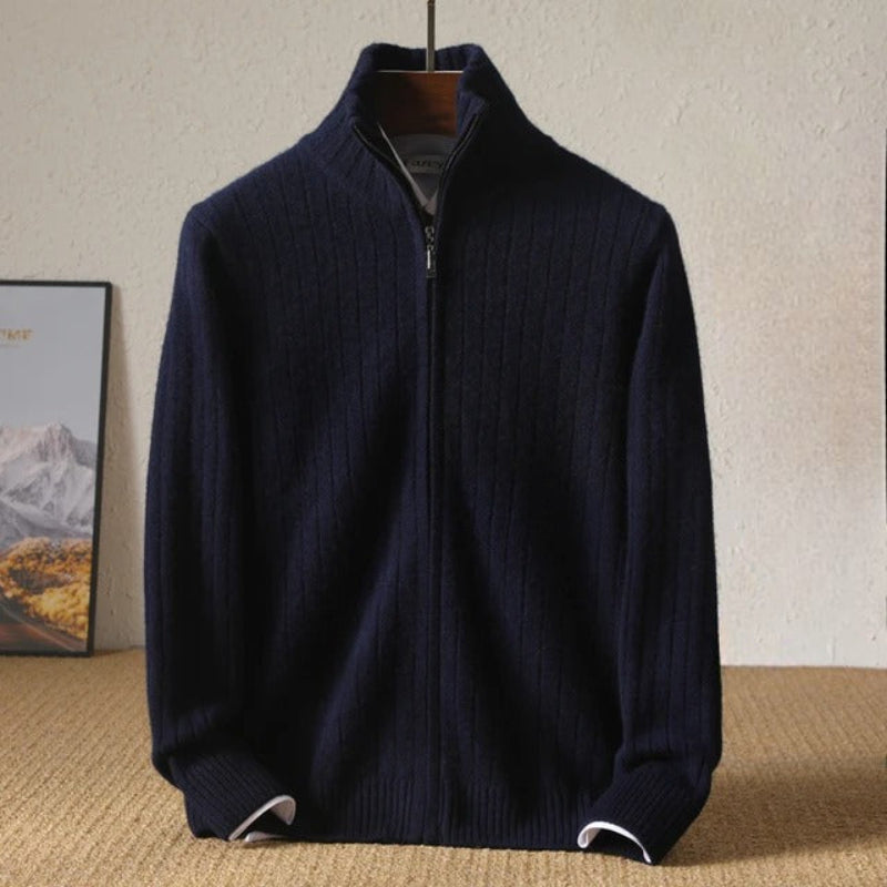 Pull D'hiver En Cachemire Tendance Pour Homme | Avec Fermeture Éclair