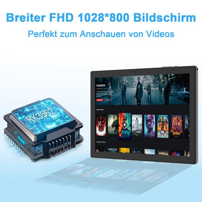 PEICHENG 2026 Android 15.0 Tablet with 10.1"
