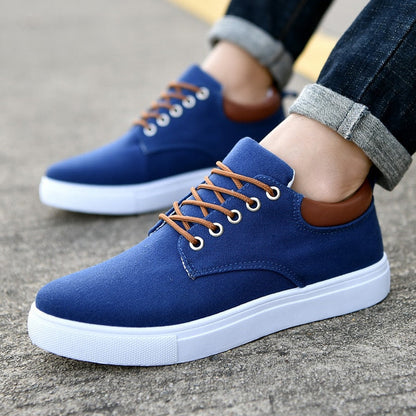 Baskets Décontractées À Lacets Pour Homme | Semelle Blanche