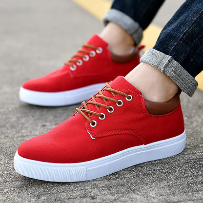 Baskets Décontractées À Lacets Pour Homme | Semelle Blanche