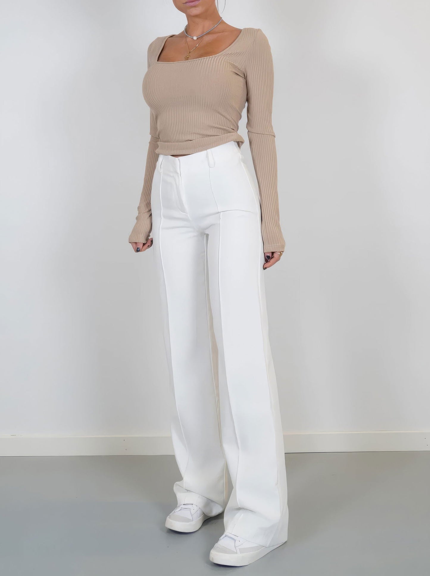 Pantalon Large Zippé Pour Femme | Tendance