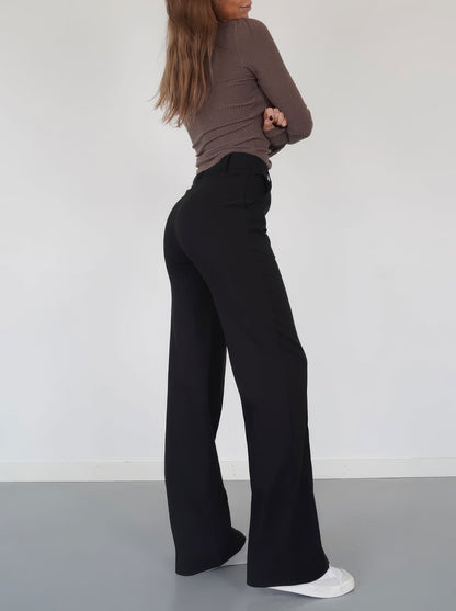 Pantalon Large Zippé Pour Femme | Tendance