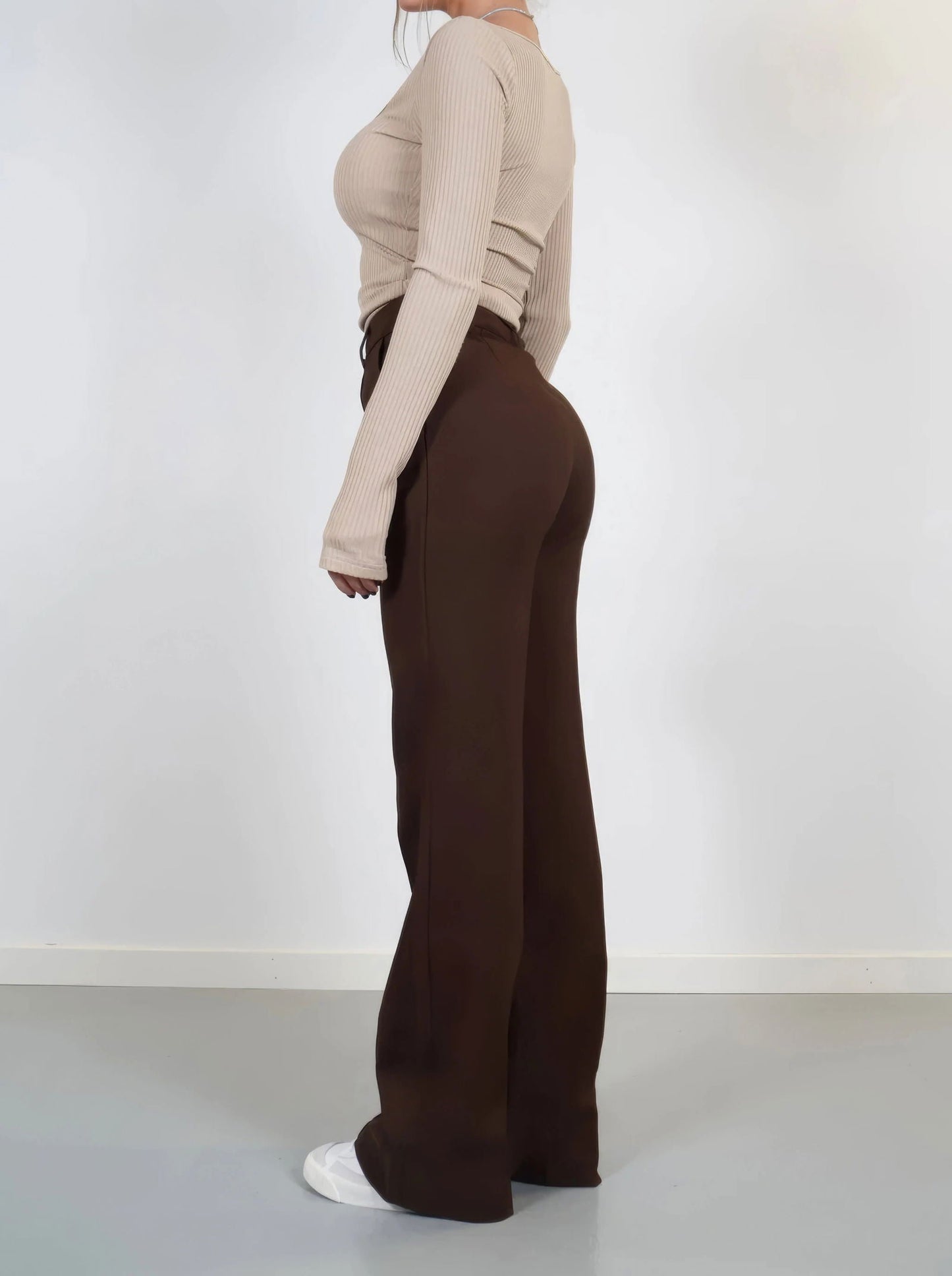 Pantalon Large Zippé Pour Femme | Tendance
