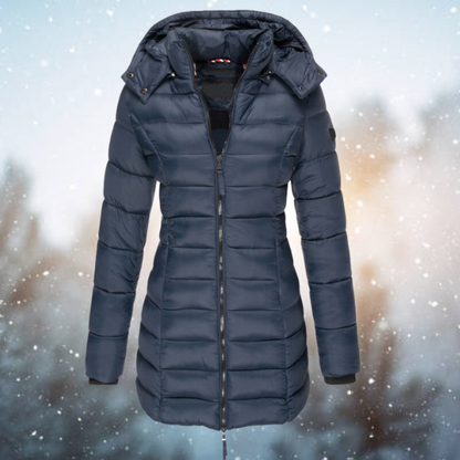 Manteau Mi-long À Capuche Pour Femmes | Hiver