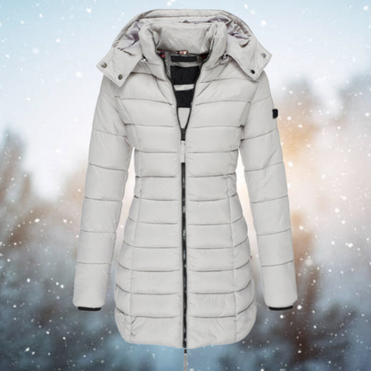 Manteau Mi-long À Capuche Pour Femmes | Hiver
