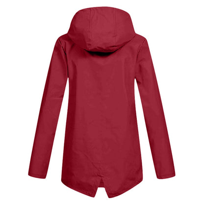 Veste De Pluie Zippée Pour Femmes | Mi-longueur