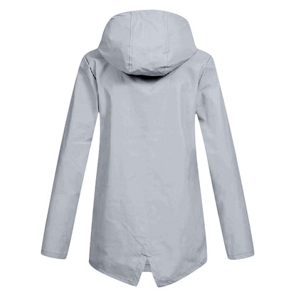Veste De Pluie Zippée Pour Femmes | Mi-longueur