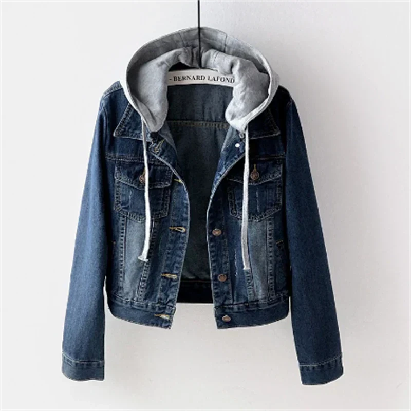 Veste En Jean Avec Capuche Amovible Pour Femme | Style Décontracté