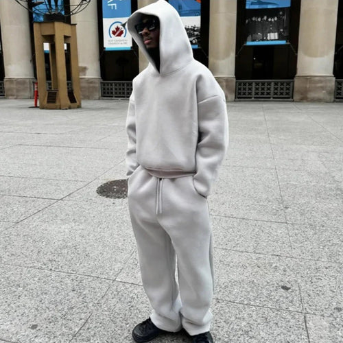 Célian | Ensemble Deux Pièces Décontracté À Capuche | Oversize