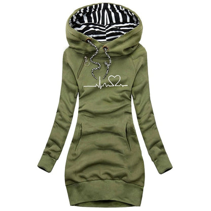 Sweat À Capuche Pour Femme Avec Poche | Manches Longues