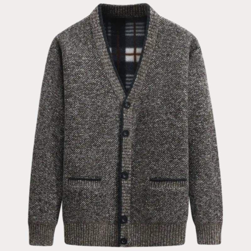 Cardigan En Maille À Col En V Pour Homme | Manches Longues