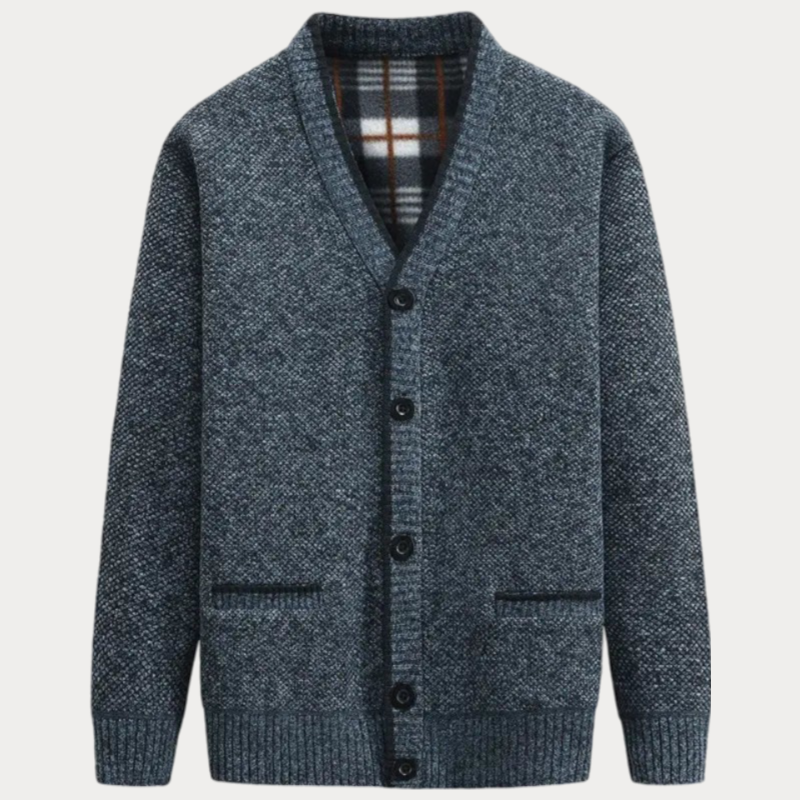 Cardigan En Maille À Col En V Et Poches Avant Pour Homme | Hiver