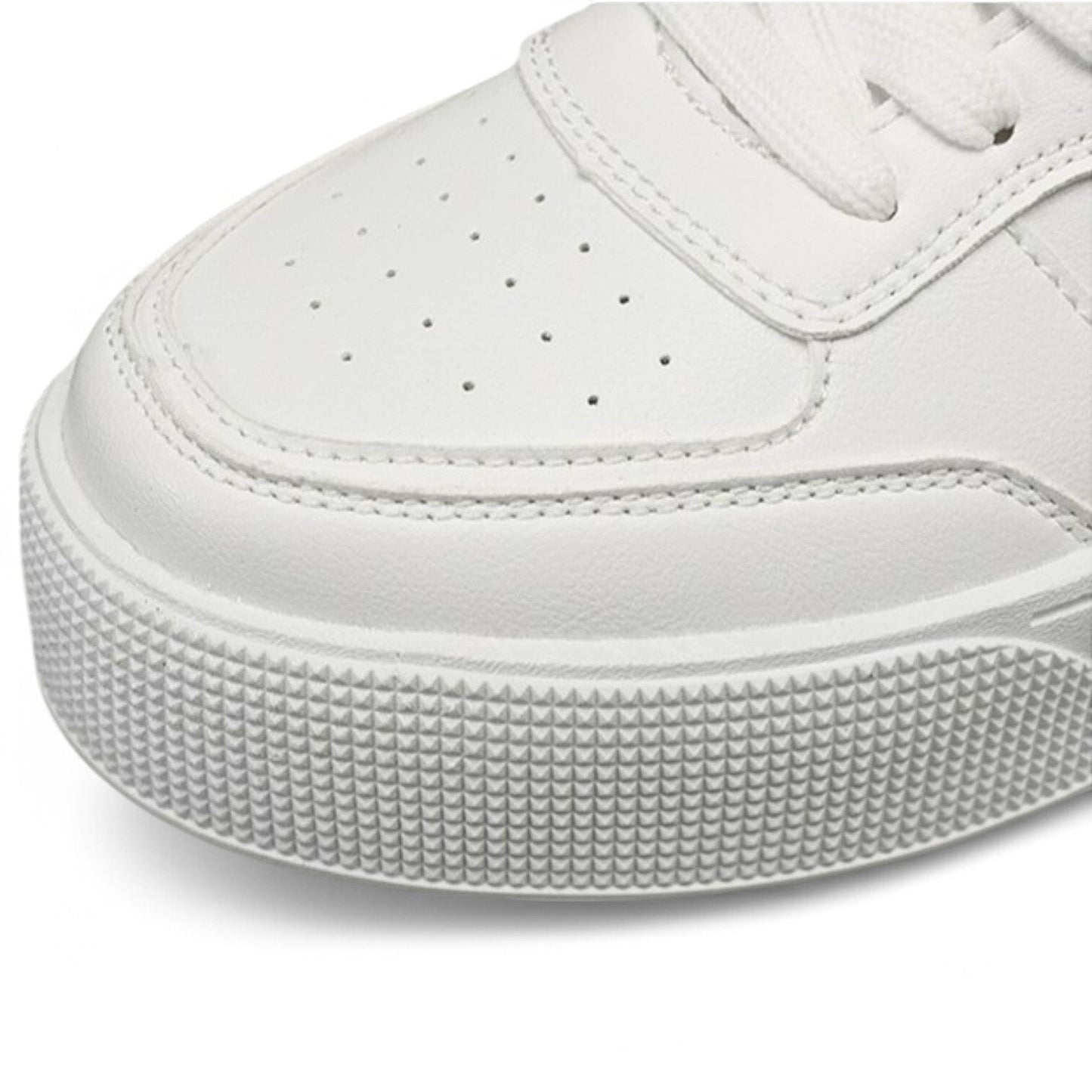Baskets Minimalistes Blanches Pour Homme | À Lacets