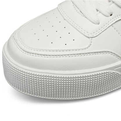 Baskets Minimalistes Blanches Pour Homme | À Lacets