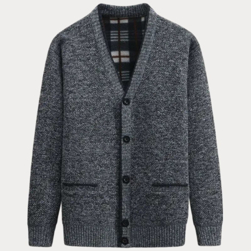 Cardigan En Maille À Col En V Et Poches Avant Pour Homme | Hiver