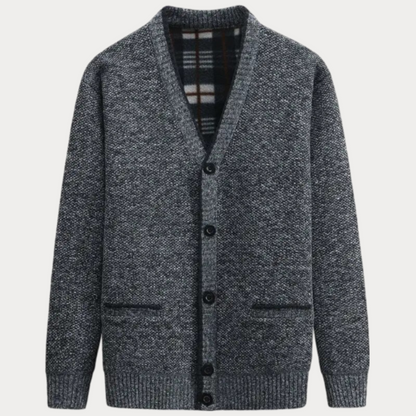 Cardigan En Maille À Col En V Pour Homme | Manches Longues