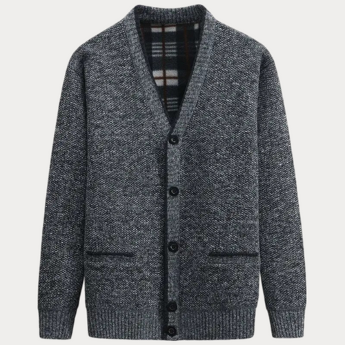 Cardigan En Maille À Col En V Pour Homme | Manches Longues