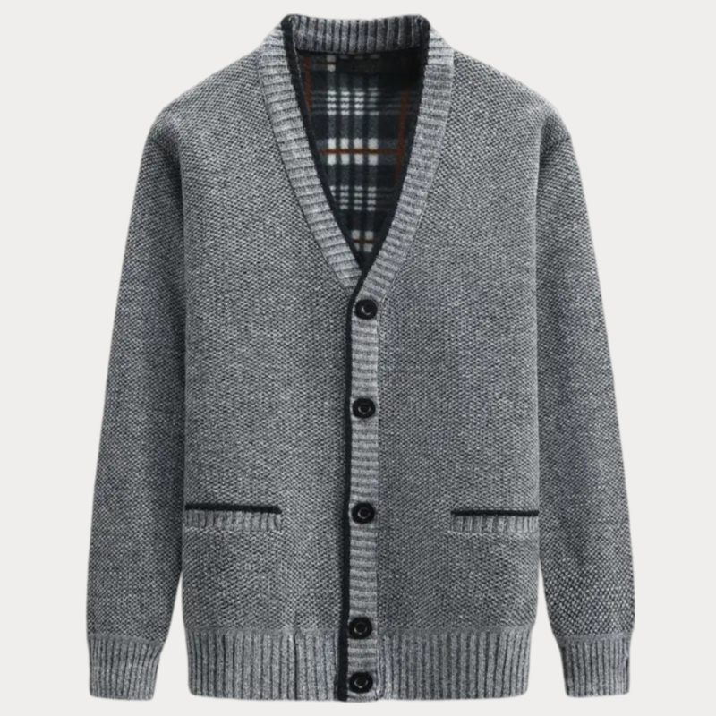 Cardigan En Maille À Col En V Et Poches Avant Pour Homme | Hiver