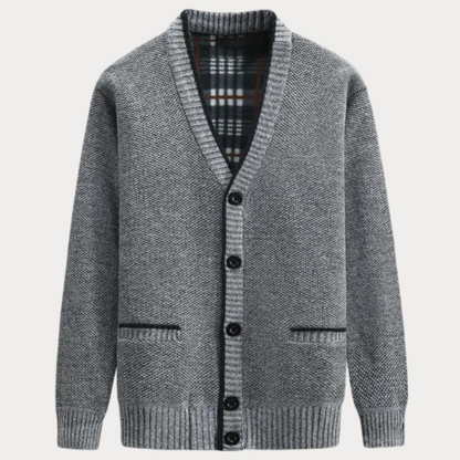 Cardigan En Maille À Col En V Pour Homme | Manches Longues