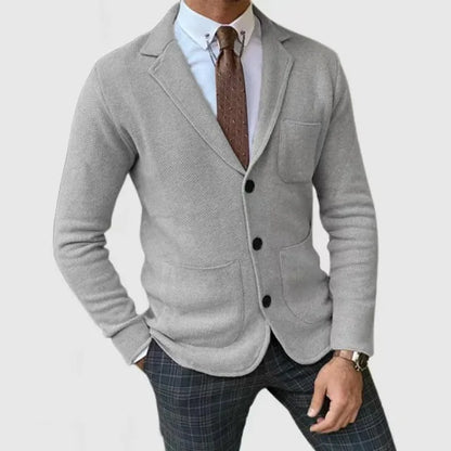 Blazer Boutonné À Simple Boutonnage Pour Homme | Manches Longues
