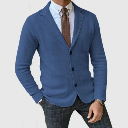 Blazer Boutonné À Simple Boutonnage Pour Homme | Manches Longues