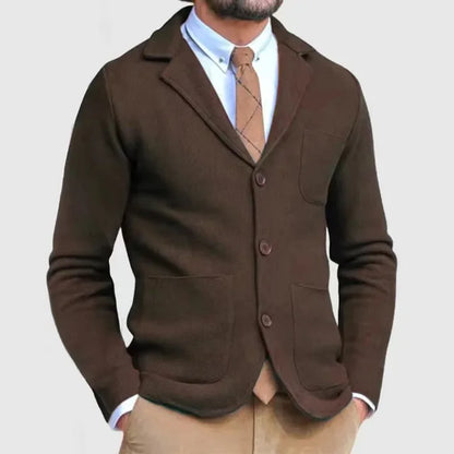 Blazer Boutonné À Simple Boutonnage Pour Homme | Manches Longues