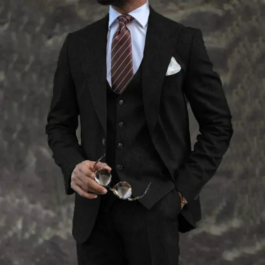 Ensemble 3 Pièces Formel Pour Homme | Coupe Ajustée
