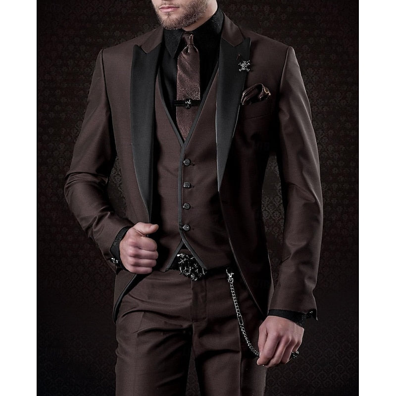Costume De Mariage Trois Pièces Stylé Pour Homme