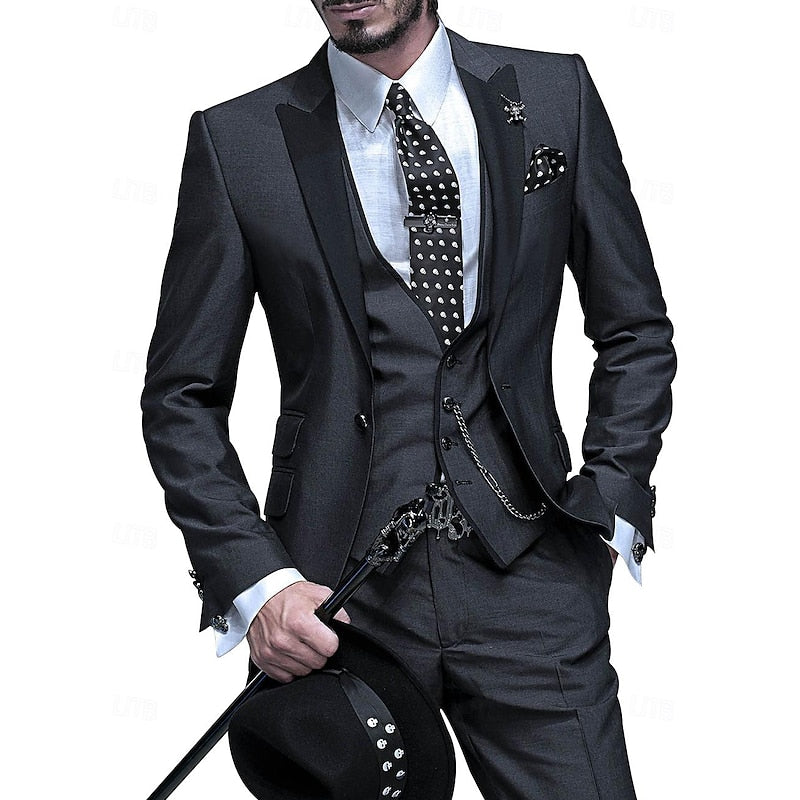 Costume De Mariage Trois Pièces Stylé Pour Homme