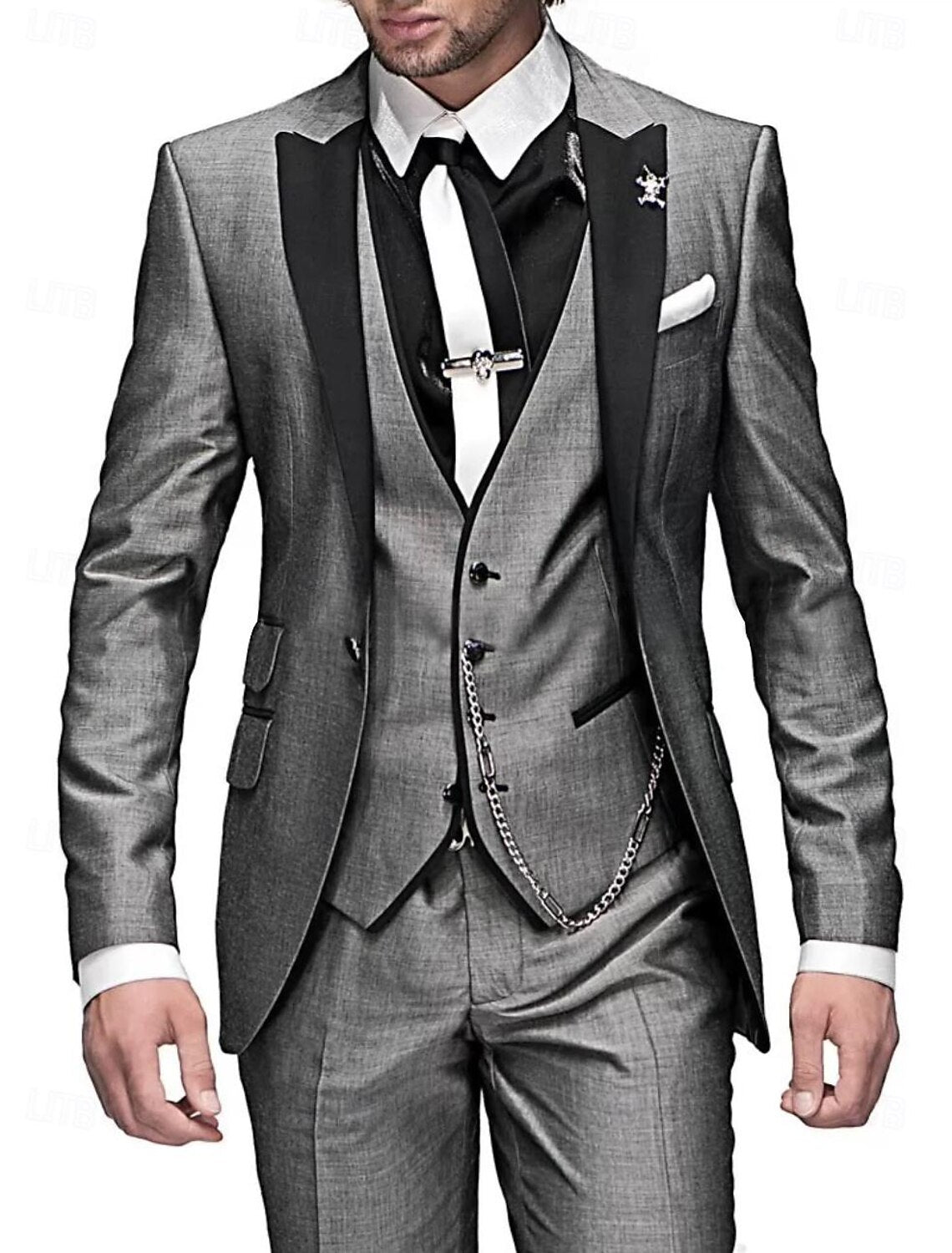 Costume De Mariage Trois Pièces Stylé Pour Homme