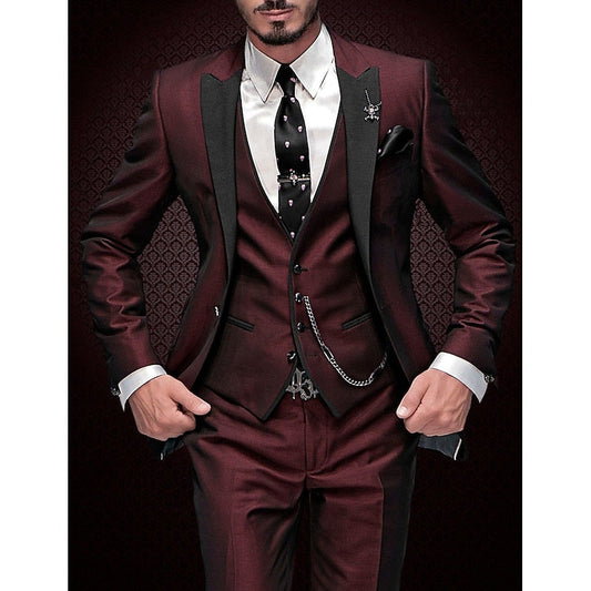 Costume De Mariage Trois Pièces Stylé Pour Homme