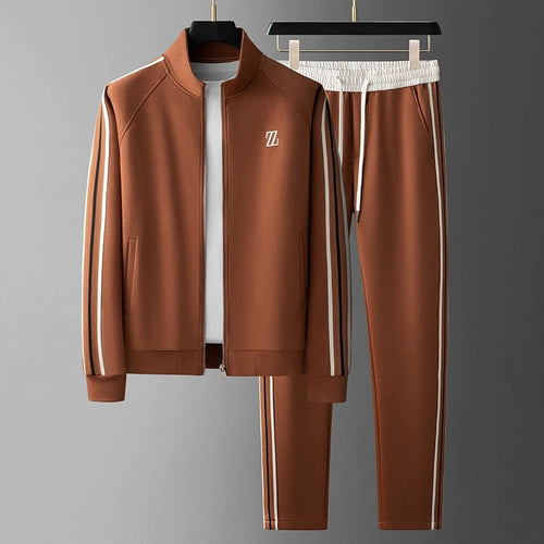 Ensemble De Survêtement Zippé 2 Pièces Pour Homme | Manches Longues