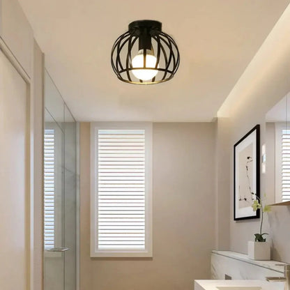Plafonnier Industriel Pour La Maison | Métal Noir