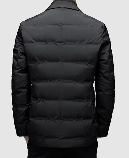 Veste D'hiver Matelassée Pour Homme | Revers Crantés