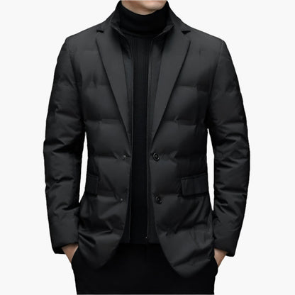 Veste D'hiver Matelassée Pour Homme | Revers Crantés