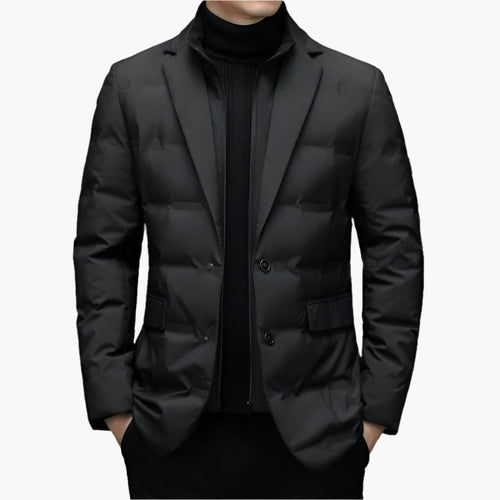 Veste D'hiver Matelassée Pour Homme | Revers Crantés