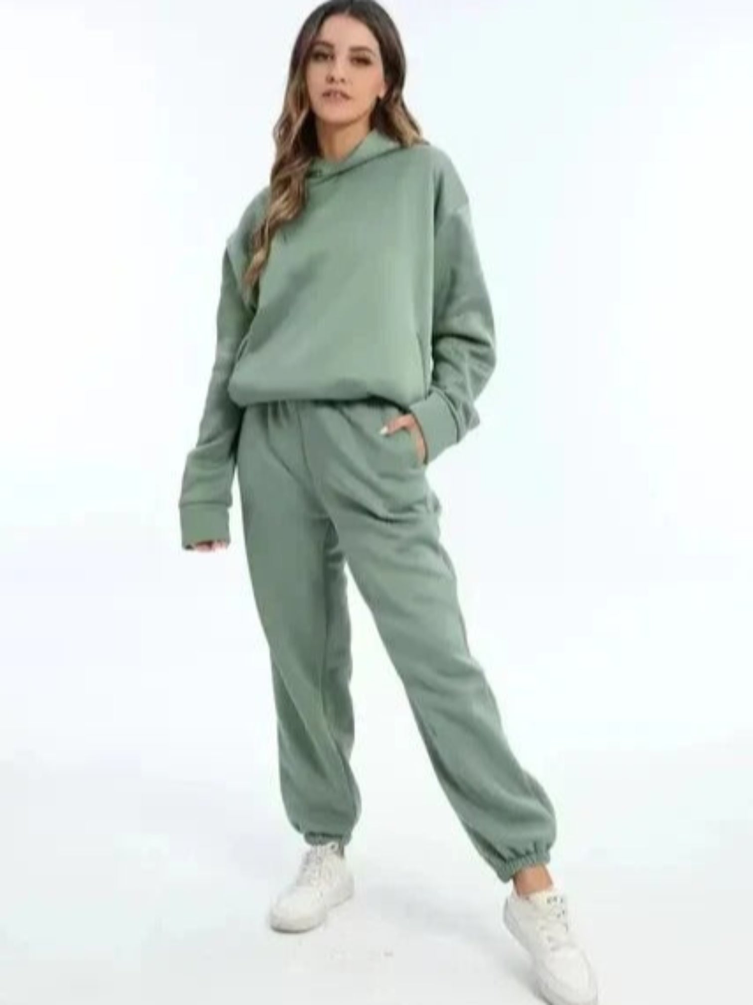 Ensemble Élégant Sweat À Capuche Et Pantalon Pour Femme