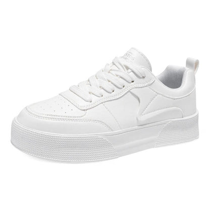 Baskets Minimalistes Blanches Pour Homme | À Lacets