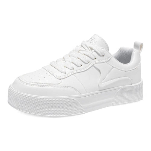 Baskets Minimalistes Blanches Pour Homme | À Lacets
