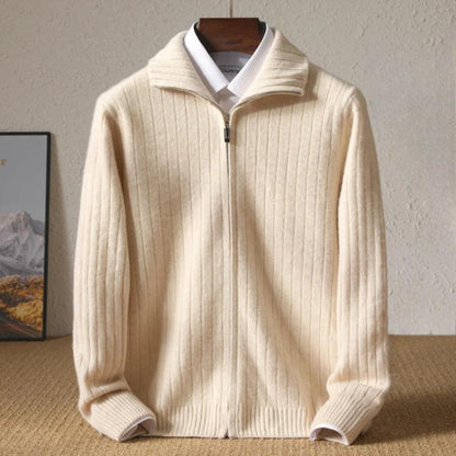Pull D’Hiver En Cachemire Pour Homme | Avec Fermeture Éclair